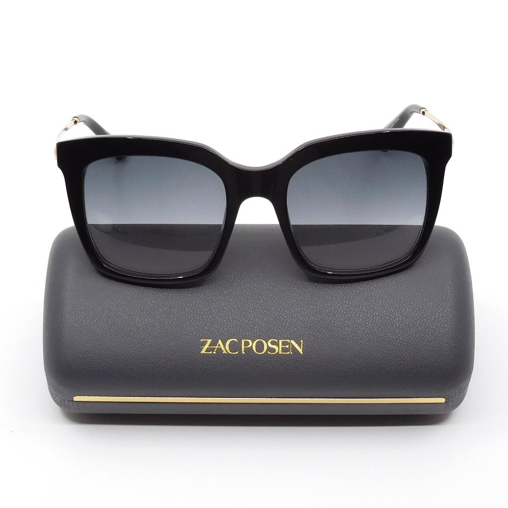 ZAC POSEN “Alek” Black & Gold Sunglasses